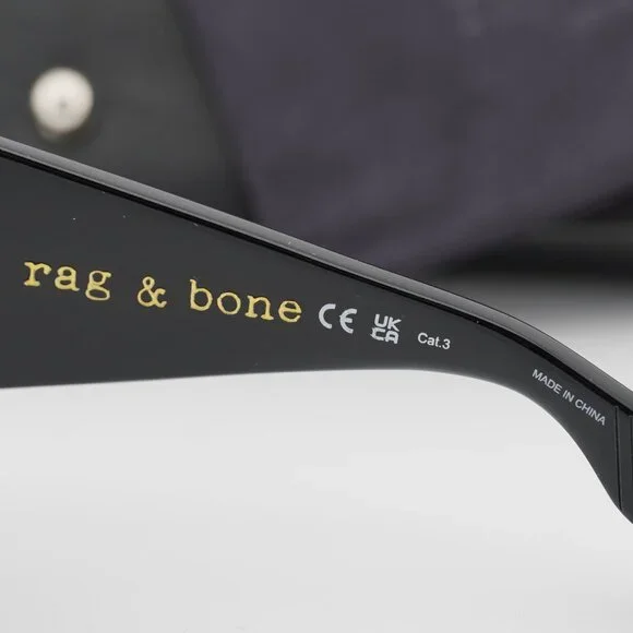 Rag & Bone RNB6004/S 0807 IR Butterfly Sunglasses - Black  display picture 2